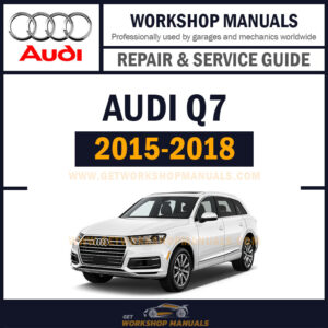 Audi Q7 B9 Typ 4M 2015 to 2018 PDF Workshop Repair Manual Download