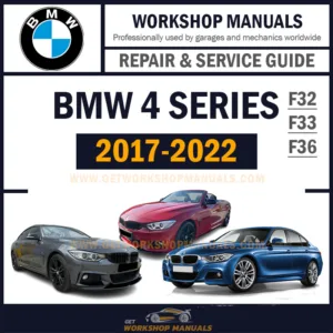 BMW 4 Series F32 F33 F36 2017-2020 PDF Workshop Repair Manual Download