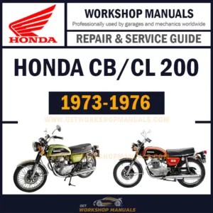 Honda CB200 / CL200 1973 to 1976 Motorcycle PDF Workshop Repair Manual Download