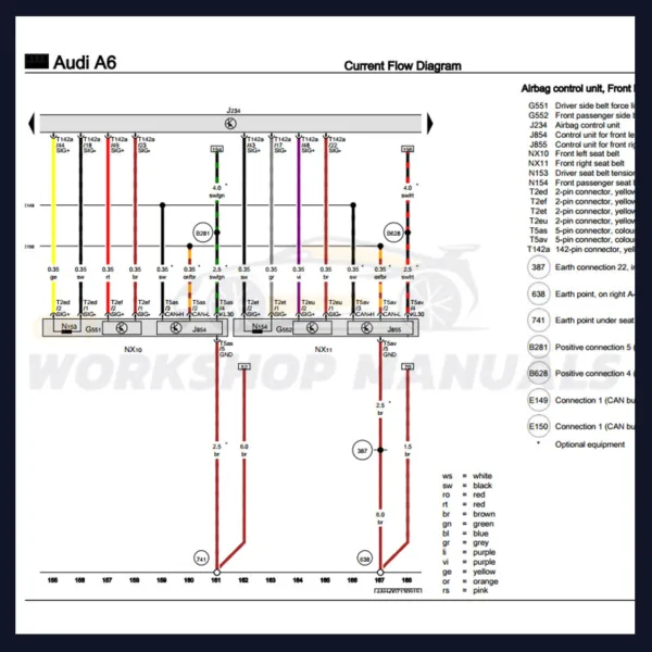 Audi A6 C7 4G 2011-2018 Wiring Diagrams PDF