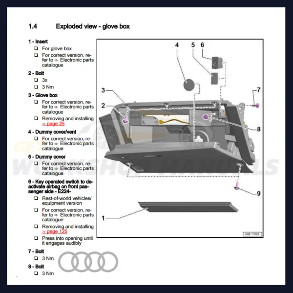 Audi A6 C8 4K 2018 to 2022 Workshop Service Repair Manual Download PDF