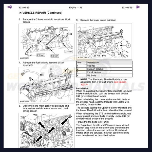Ford Territory SY 2005-2009 Service Repair Manual PDF Download